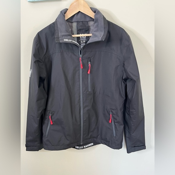 Helly Hansen Men Crew Jacket Size Small Black - Picture 1 of 9